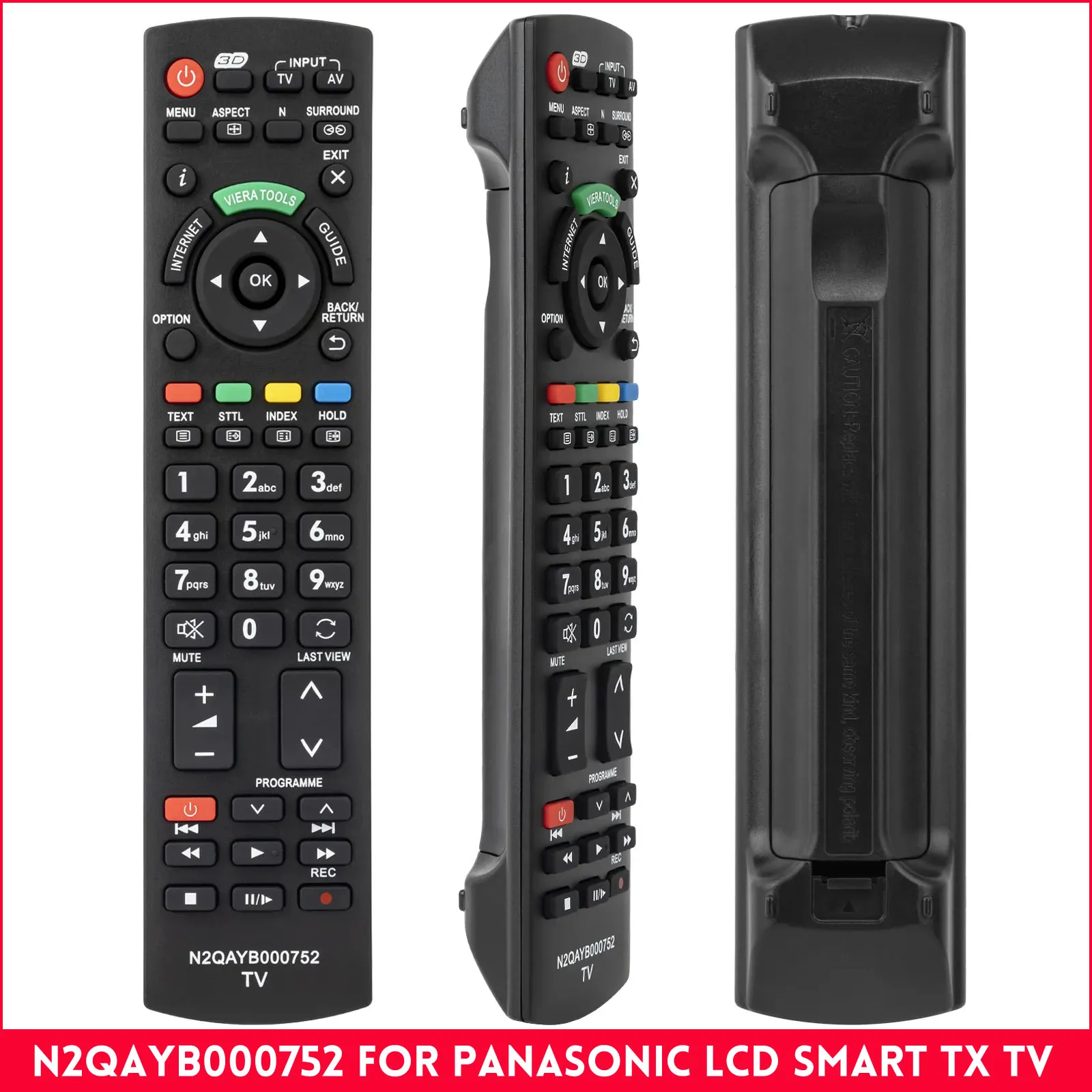 

N2QAYB000752 for Panasonic TV Remote Control TX-PR50UT30 TX-PR50ST30 TX-PR50GT30 TX-PR42UT30 TX-PR42ST30 TX-PR42GT30