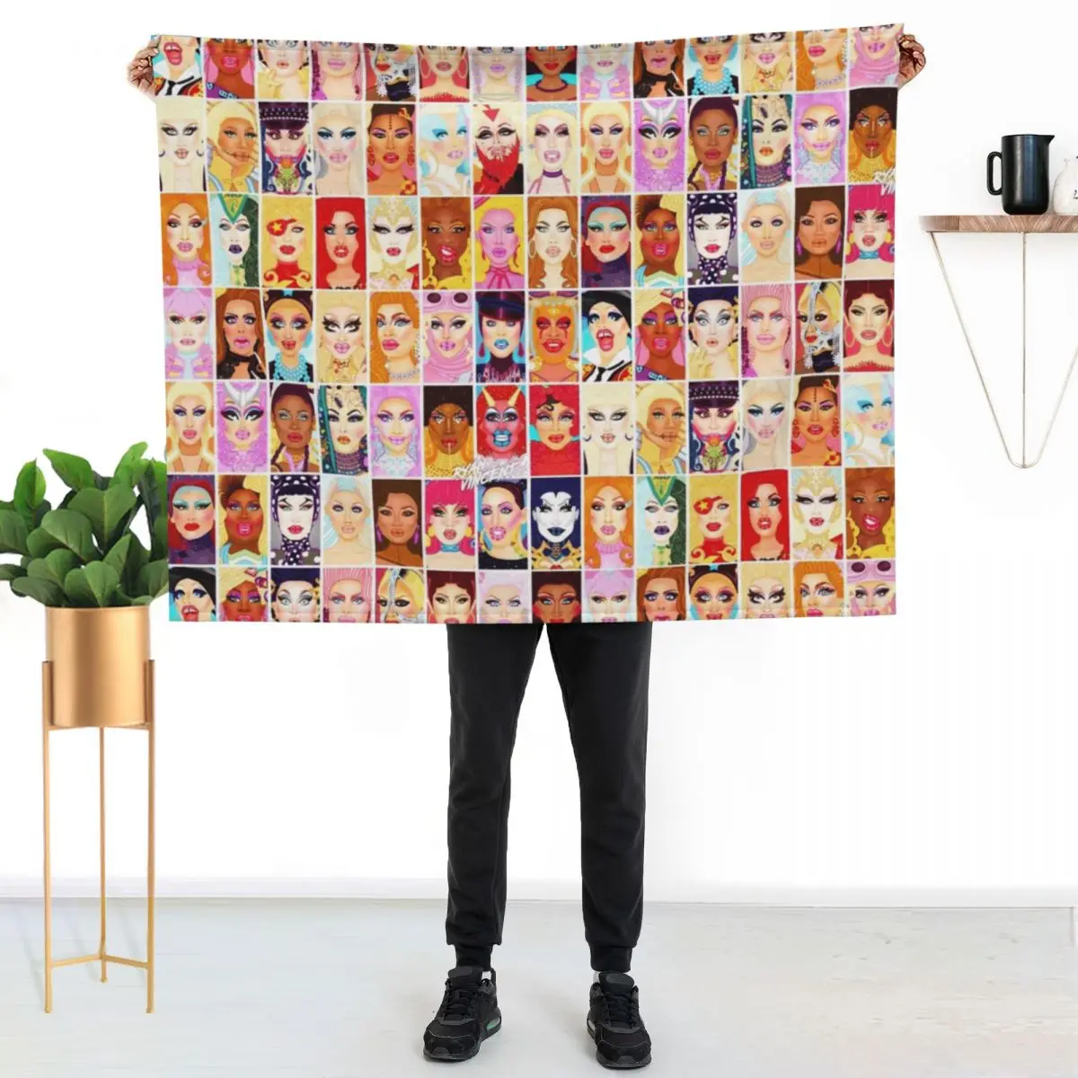 DRAG QUEEN ROYALTY Throw Blanket Picnic Blankets Sofas Of Decoration Soft Hairys Bed Plaid Blankets