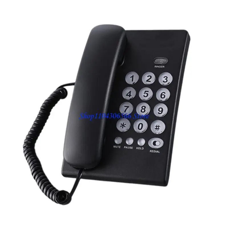

02DD Corded Phone with Big Button Desk Landline Phone for Elderly Corded