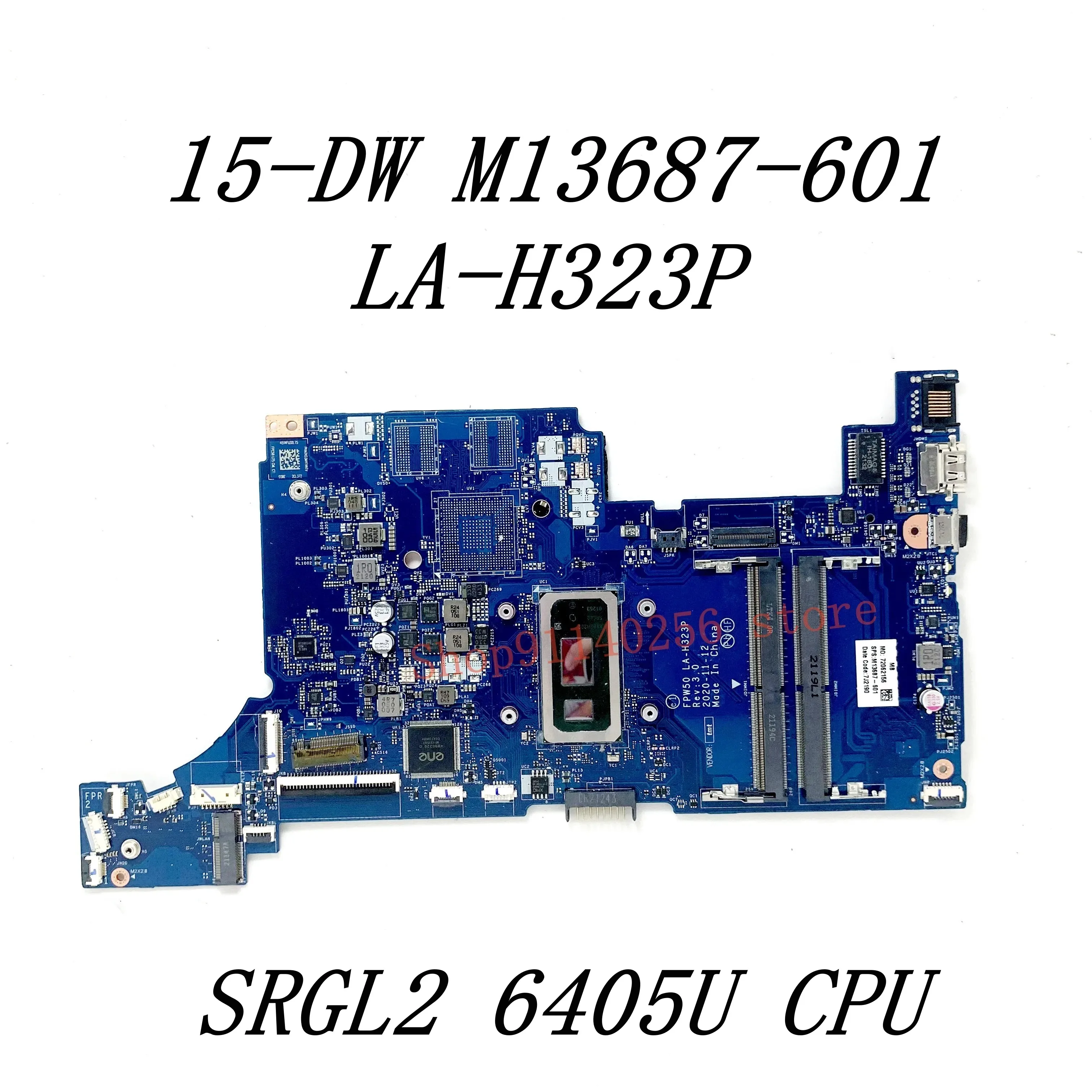 لوحة رئيسية ، تجربة من من أجل حصان 15-dw ، 6405U I3 I7 CPU GM 940MX ، تم اختبارها