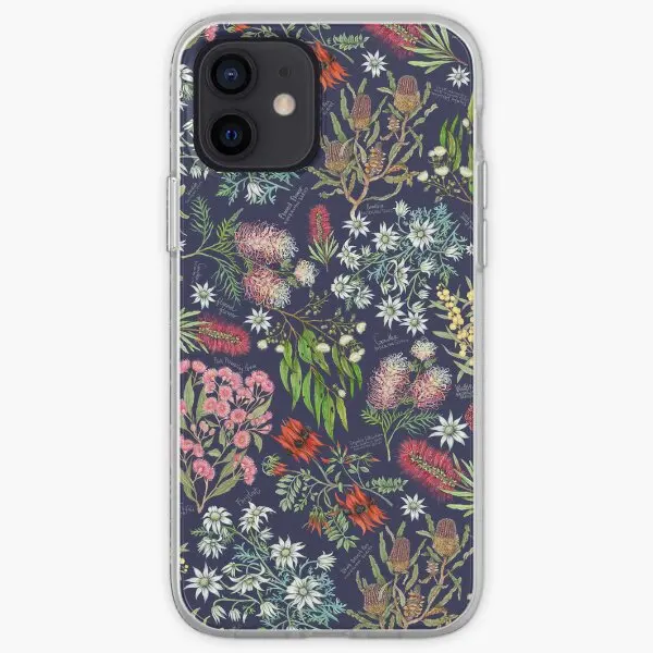 Australian Botanics Navy Night Iphone  Phone Case Customizable for iPhone 11 12 13 14 Pro Max Mini 6 6S 7 8 Plus X XS XR Max