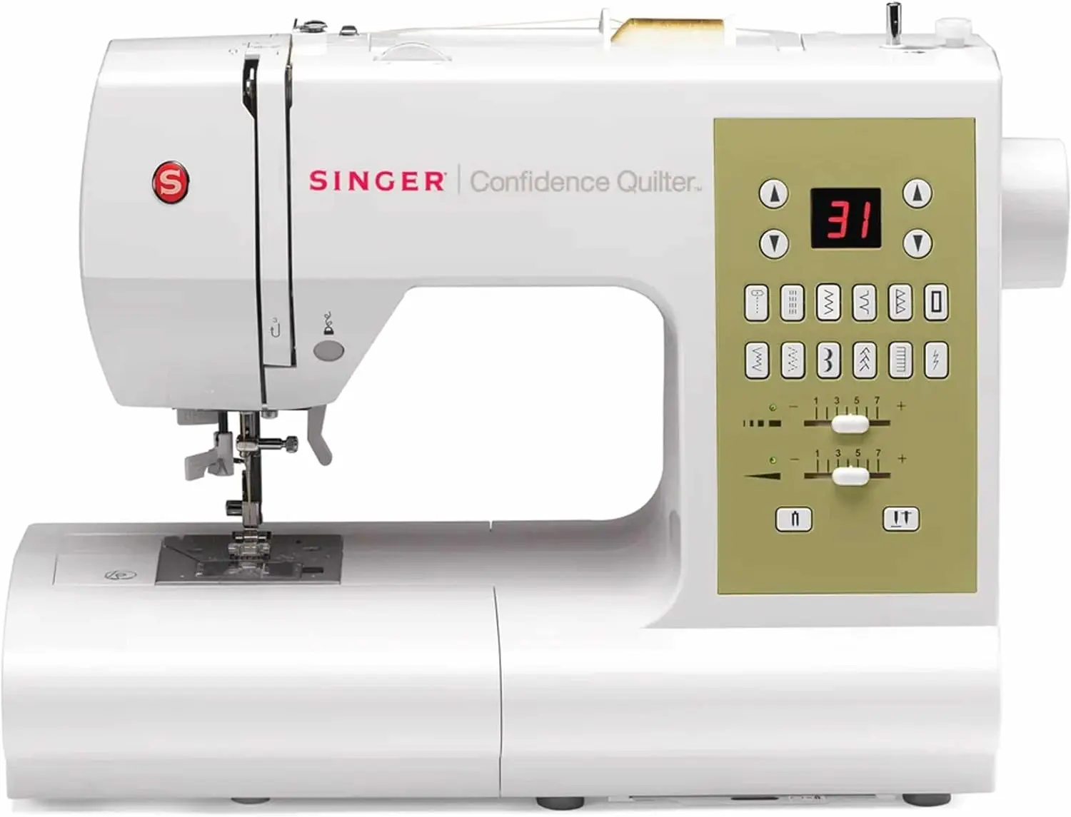 SINGER | Confidence 7469Q Computerized & Quilting Sewing Machine with Built-In Needle Threader, 98 Built-In Stitches