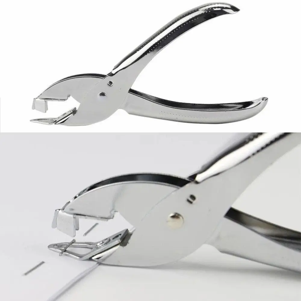 Comfort Hand-held Staple Remover Mini Portable Nail Puller Plier Style Metal Punch Pliers Office Use