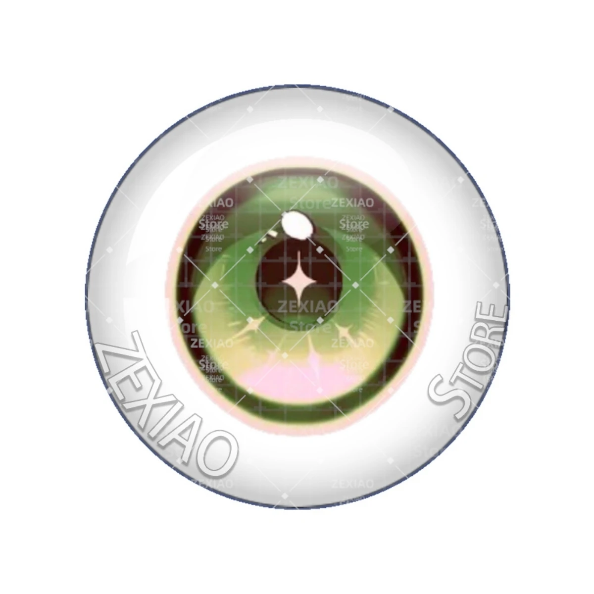 10MM-40MM Blyth Doll Toy Anime Doll Glass Eyes Cabochons Dragon Cat Eye Creative Floral Pattern Eyes Jewelry MS007