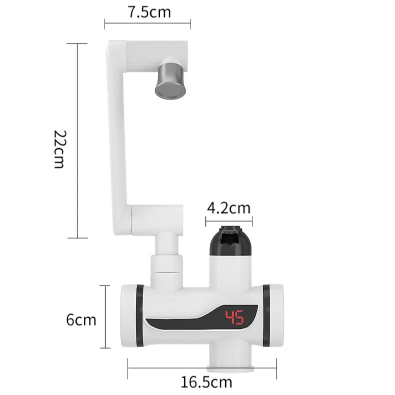 Household Intelligent Digital Display Fast Heating Electric Faucet Hot Cold Water Kitchen Water Heater Bathroom Supplies