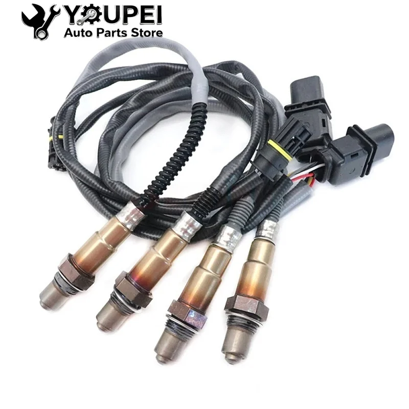 เซ็นเซอร์ออกซิเจน 4x สำหรับ BMW E82 E90 E91 128i 328i 328i xDrive X3 X5 - 11787558055 11787558073 11787569968 11787570481