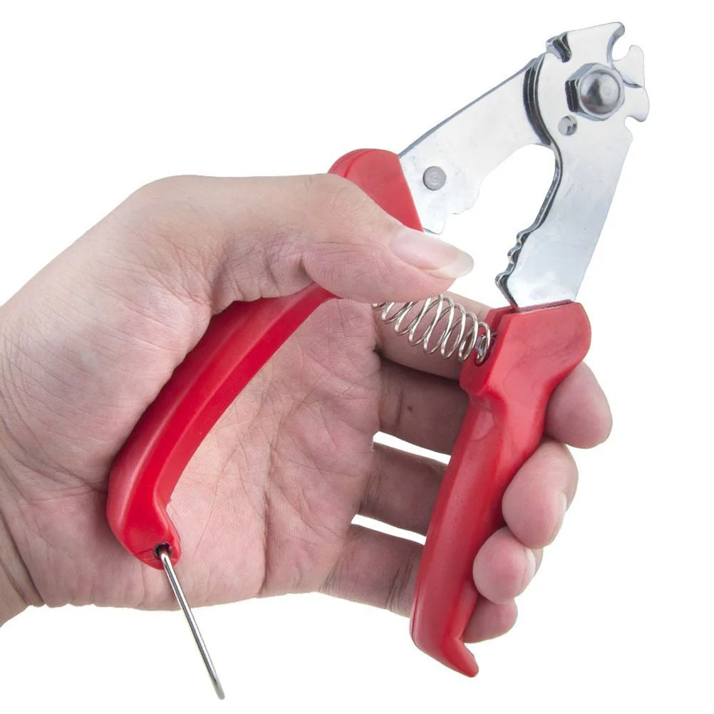 

Red Stainless Steel Wire Cutter 15x12x3cm Nonslip Handle Spring Loaded for Memory Wire Headpins Eye Pins Beading Cords Cutting