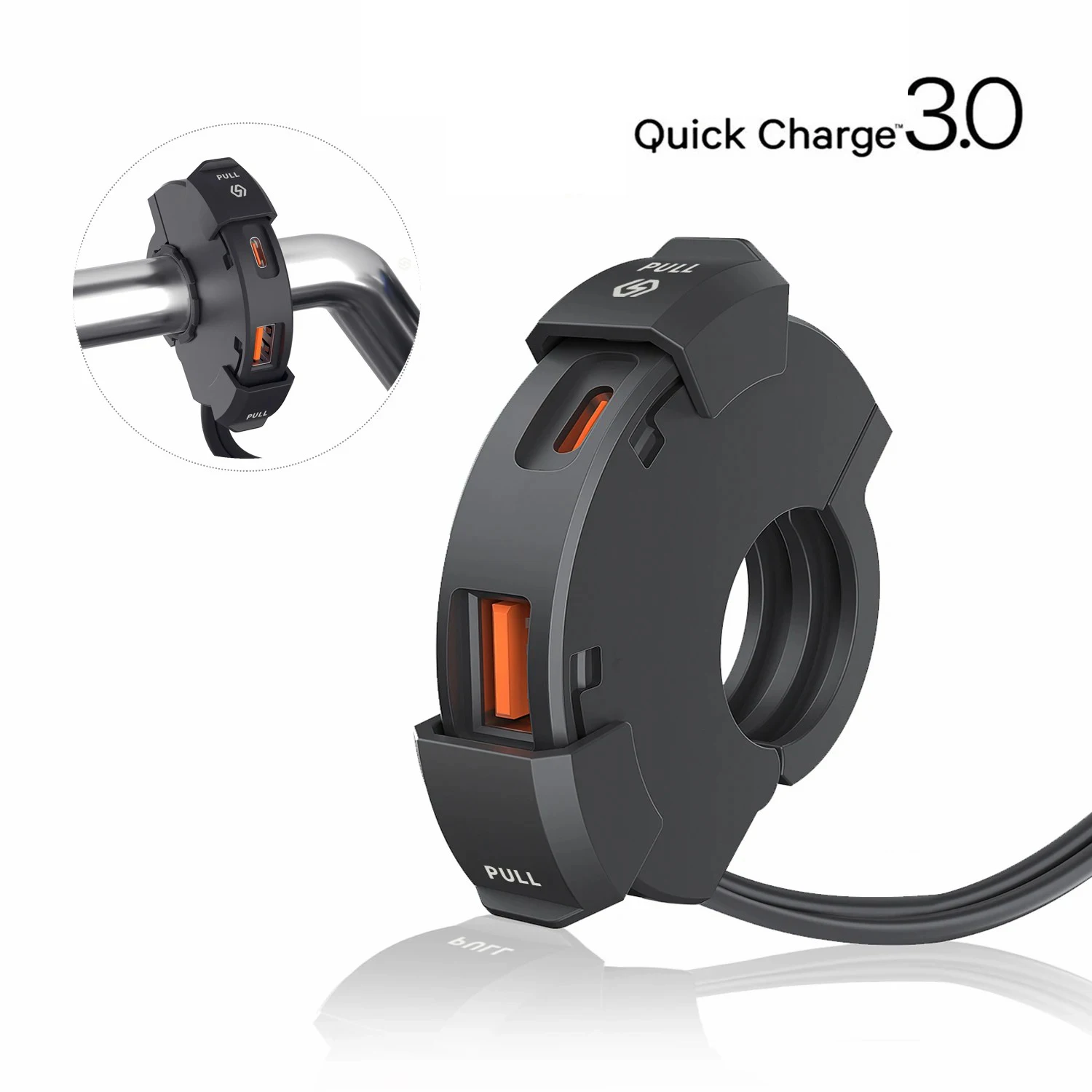 

12v New Motorcycle Usb Fast Charger Waterproof Socket With Type C Cell Phone Port Power Outlet Mobile Chargers Plug For Moto