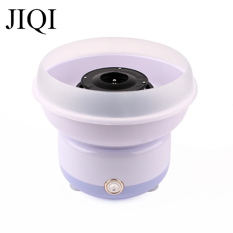 

JIQI 110V/220V MINI Electric DIY Sweet Cotton Candy Maker Portable Marshmallow Cotton Sugar Fairy Floss Spun Machine EU US Plug