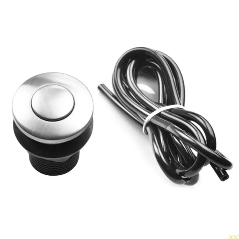 A0NC 쓰레기 처리 에어 스위치 키트 금속 실용 에어 버튼 음식 처리 액세서리