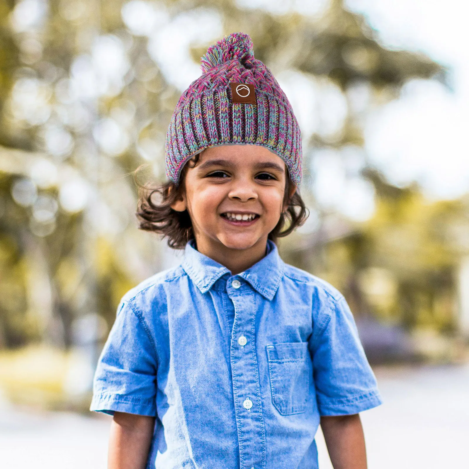 البنفسجي الشتاء قبعة قفازات وشاح مجموعة صوف مبطن قبعة بوم بوم الدافئة محبوك الرقبة أدفأ قفازات كاملة الأصابع في الهواء الطلق