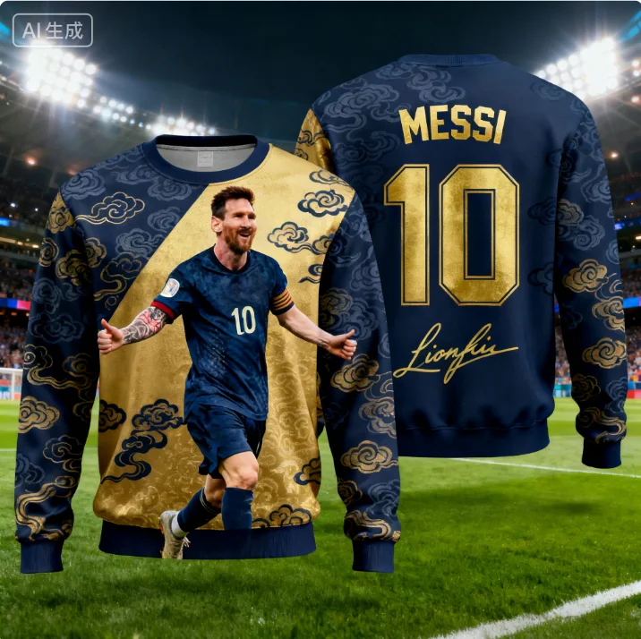 

Футболка сборной Месси Аргентины номер 10, сине-белая майка и легендарный номер футбольной версии.