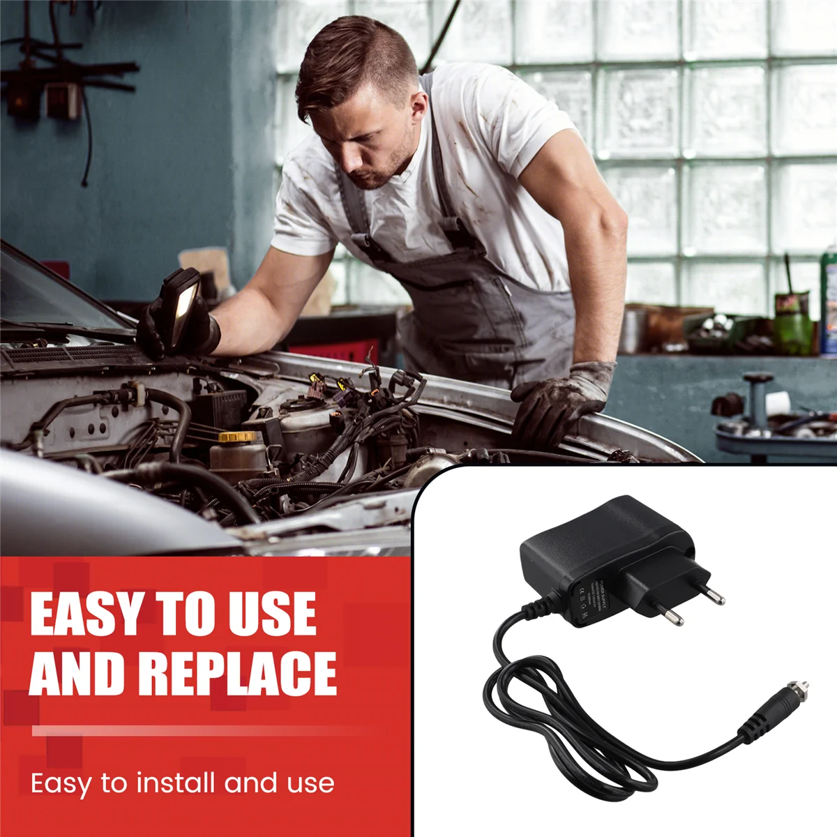 Ultra-duurzame AC-oplader 100-240V voor 1800mAh oplaadbare gloeibougieontsteker 3V RC Nitro-Buggy Truck Car Plane, EU-stekker