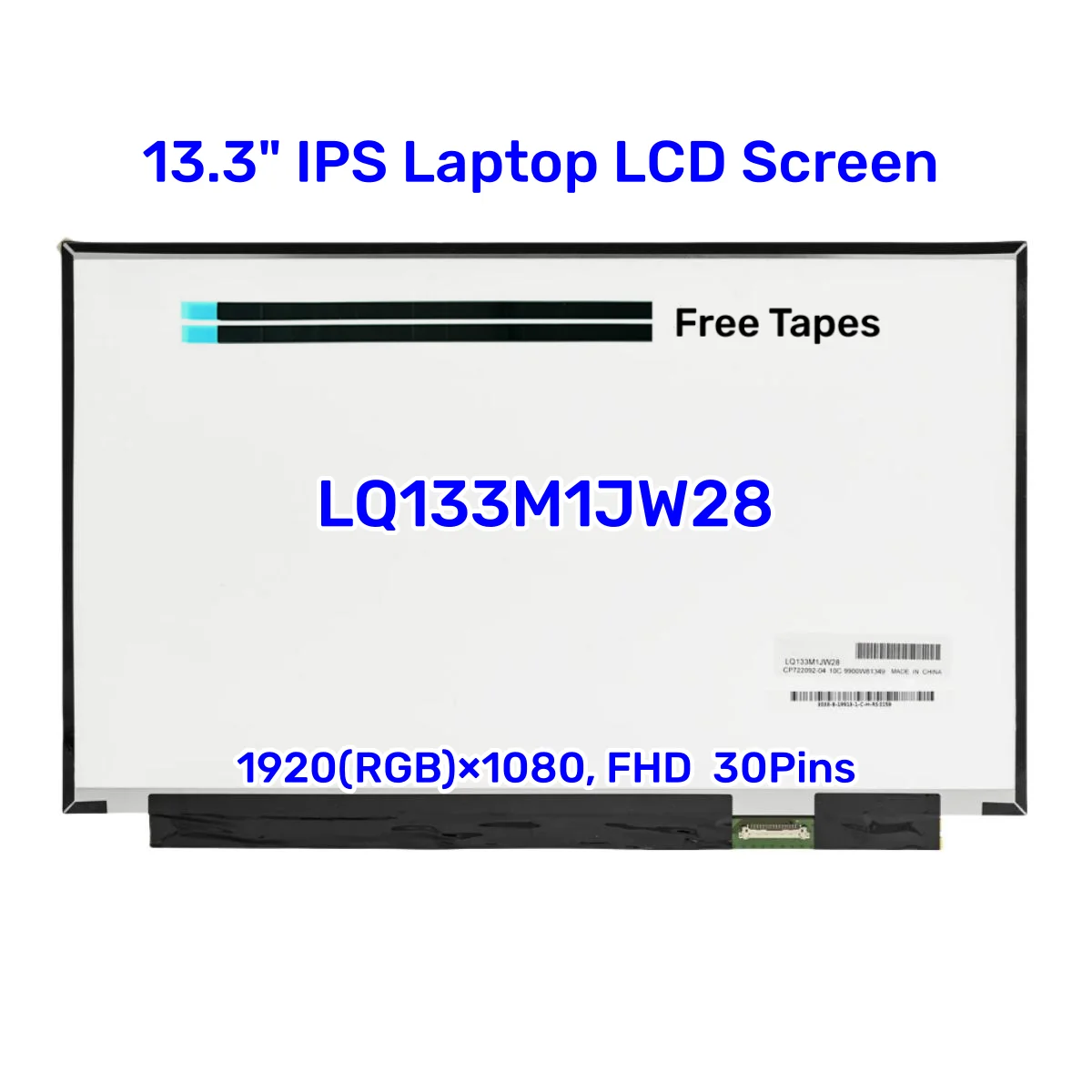 

New 13.3" IPS Laptop Screen SHARP LQ133M1JW28 CP722092-04 72% NTSC Full-HD 1920x1080 LCD Matrix Panel LED Display 30pins eDP