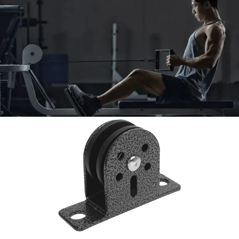 3pcs Durable Iron Construction Fixed Pulley Block Small Size Fixed Type Wall Mount Pulley Rope Handling Pulley Wall Mount