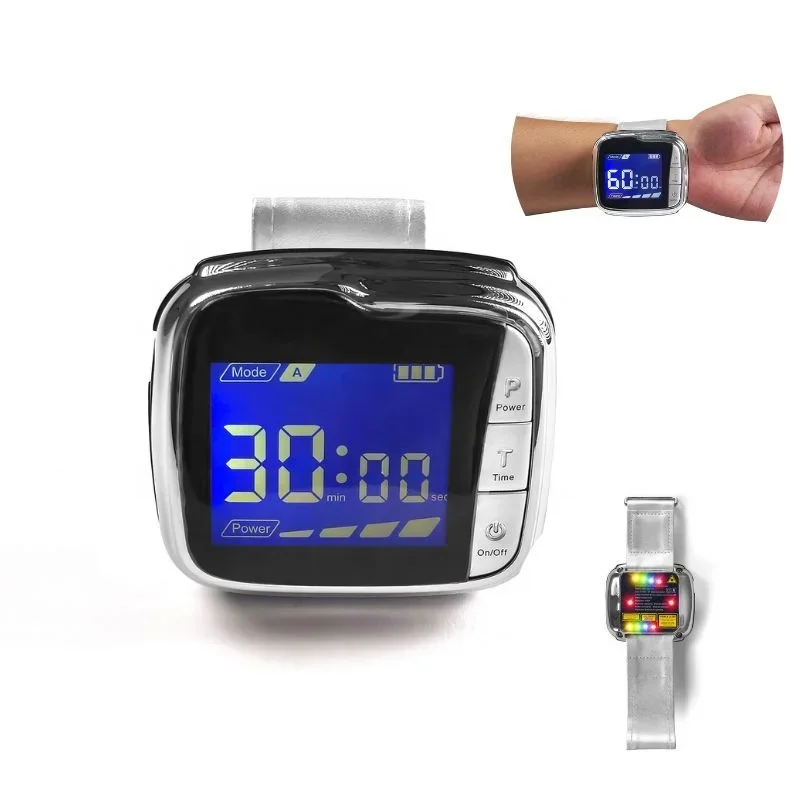 4 Colors Treatment Smart Diabetic Glucose Watch Bio 650 Nm Phototherspy Watch