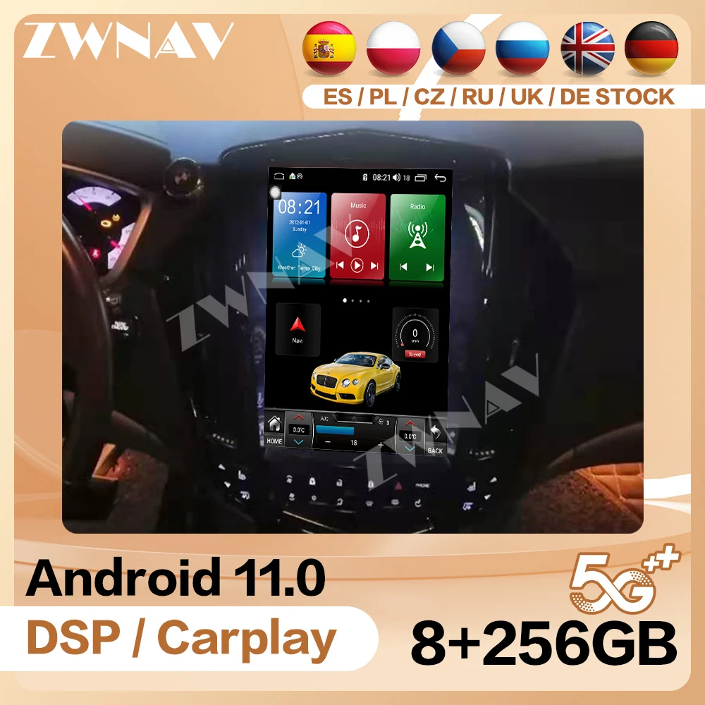 

Tesla Carplay радио GPS для Cadillac SRX 2008 2009 2010 2012 1 Din Android мультимедийный плеер Автомобильный сенсорный экран стерео головное устройство