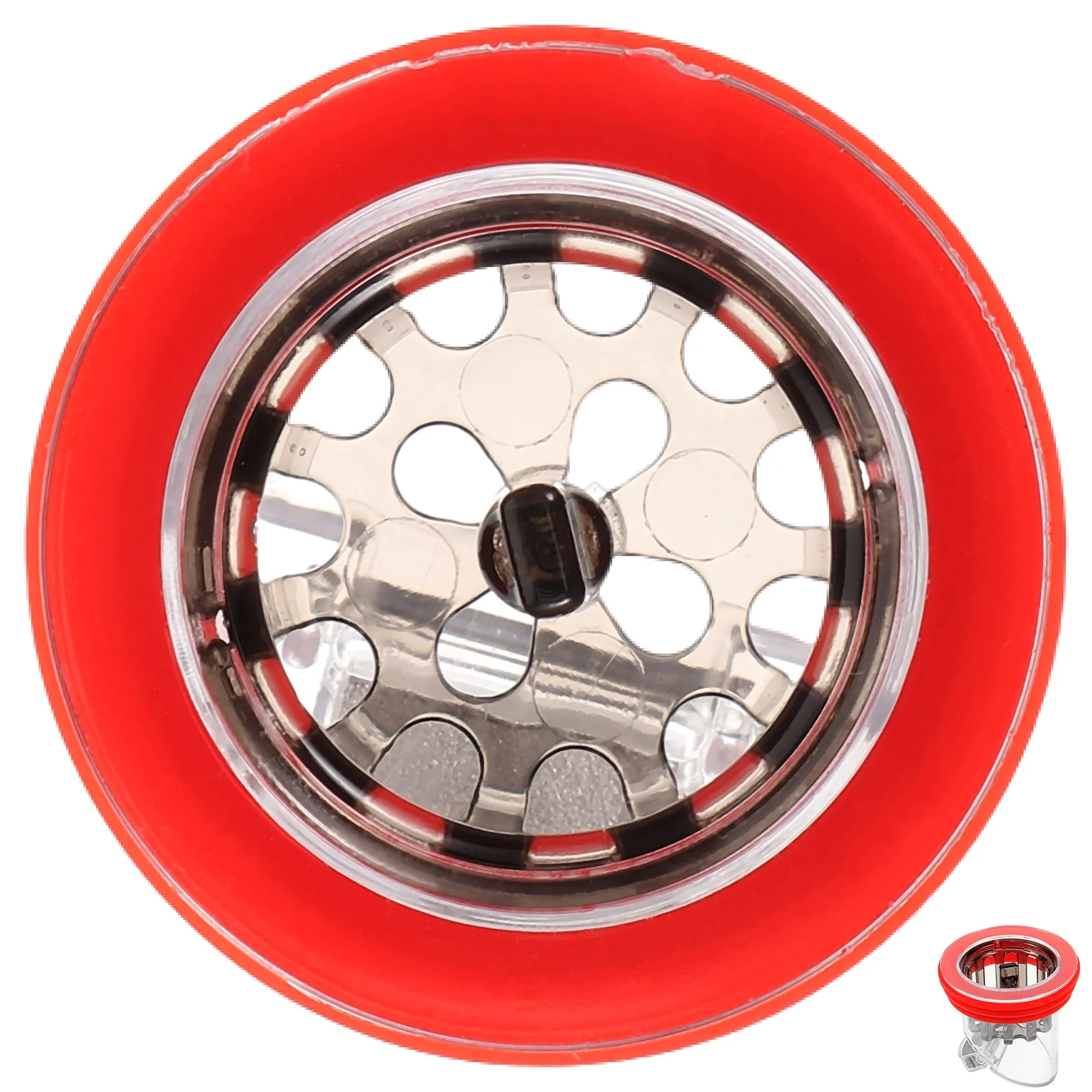 

Red Deodorant Sink Plugs Drain Stopper Floor Backflow Preventer Core Filter Acrylic Material Odor Prevention Easy Installation