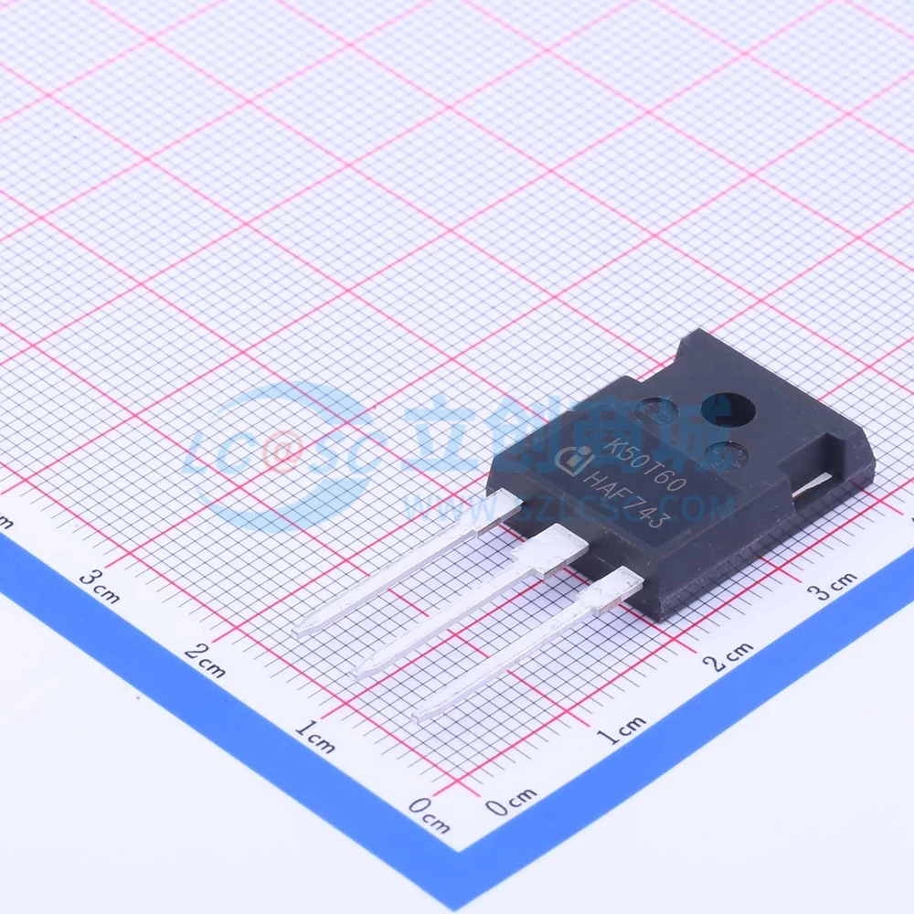 5Pcs/Lot Original K50T60 IGBT Chip 600V 50A Hard Switch IKW50N60T TO247-3 Transistor For Motor Drive, Solar Energy