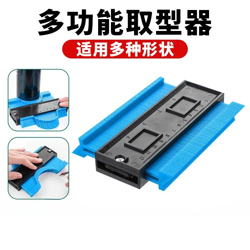 Contour Gauge Irregular Measuring Ruler Plastic Curvature Ruler