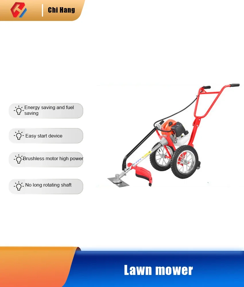 Lawn Mower Hand Push Lawn Mower Brush Cutter Multi-functional Gasoline Small Soil Loosening Ditching Machine Weeding Machine