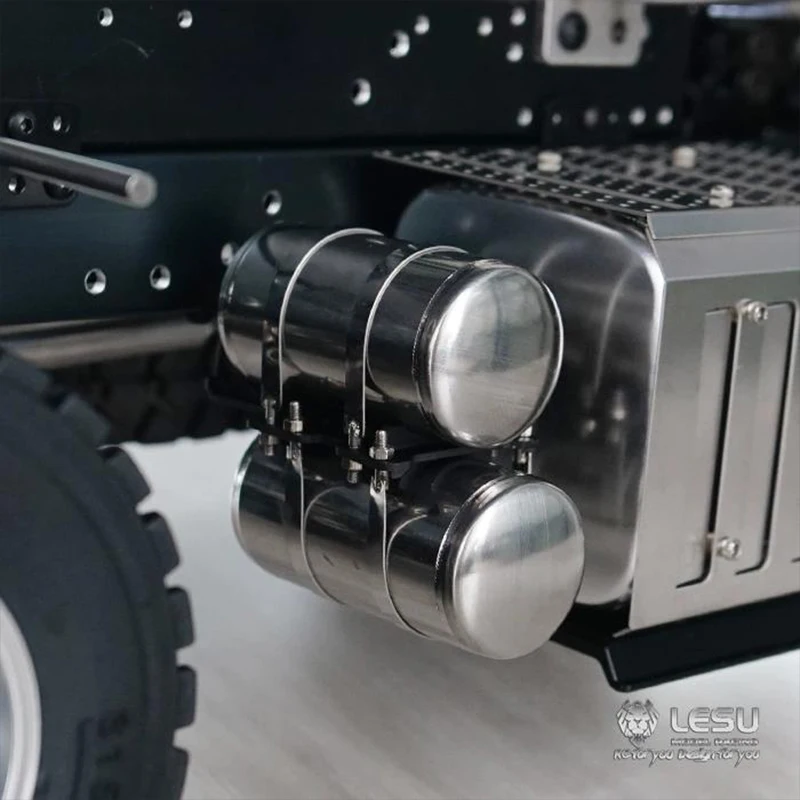 

LESU G-6157 1/14 Truck Model Metal Gas Tank Tamiya 3348 Mud Truck or DIY Traction Truck Model Upgrade Modification Accessories