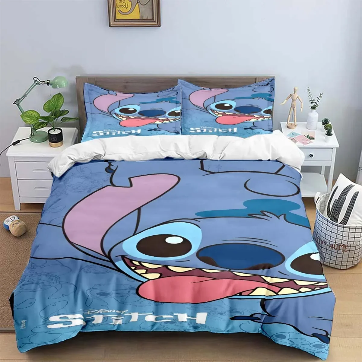 Cartoon Character S-S Printing Three Piece Bedding Set Duvet Cover Comforter Bed Single Twin  Youth Kids Girl Boys Gift