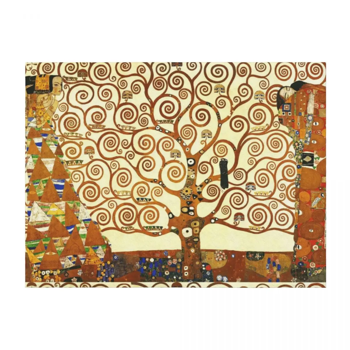 

HD The Tree of Life, 1905 by Gustav Klimt - HIGH DEFINITION Throw Blanket Large warm winter Weighted Blankets