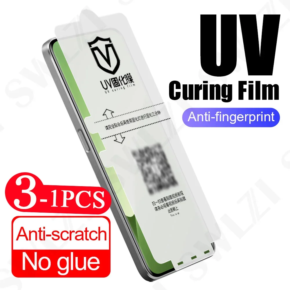 3/2/1 Pcs Not Glass soft full cover protective film for Xiaomi 15 14 13 UV light curing film screen protector Civi 4 Pro Mix 4