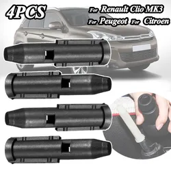 4PC For Citroen berlingo C1 C3 C4 Renault Clio MK3 Partner Expert Shift Gear Knob Stick Rod Inner Sleeve Adapter Peugeot 306 207