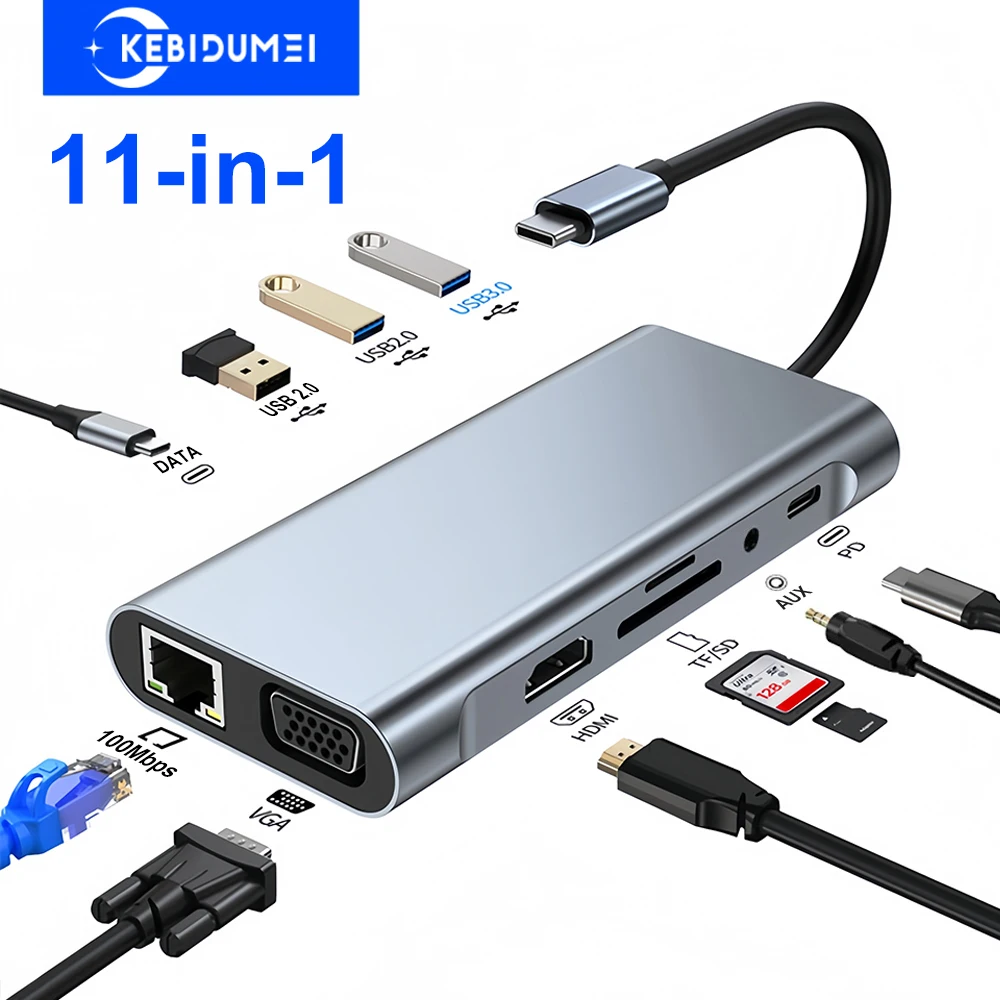 11-in-1 USB C Docking Hub 5