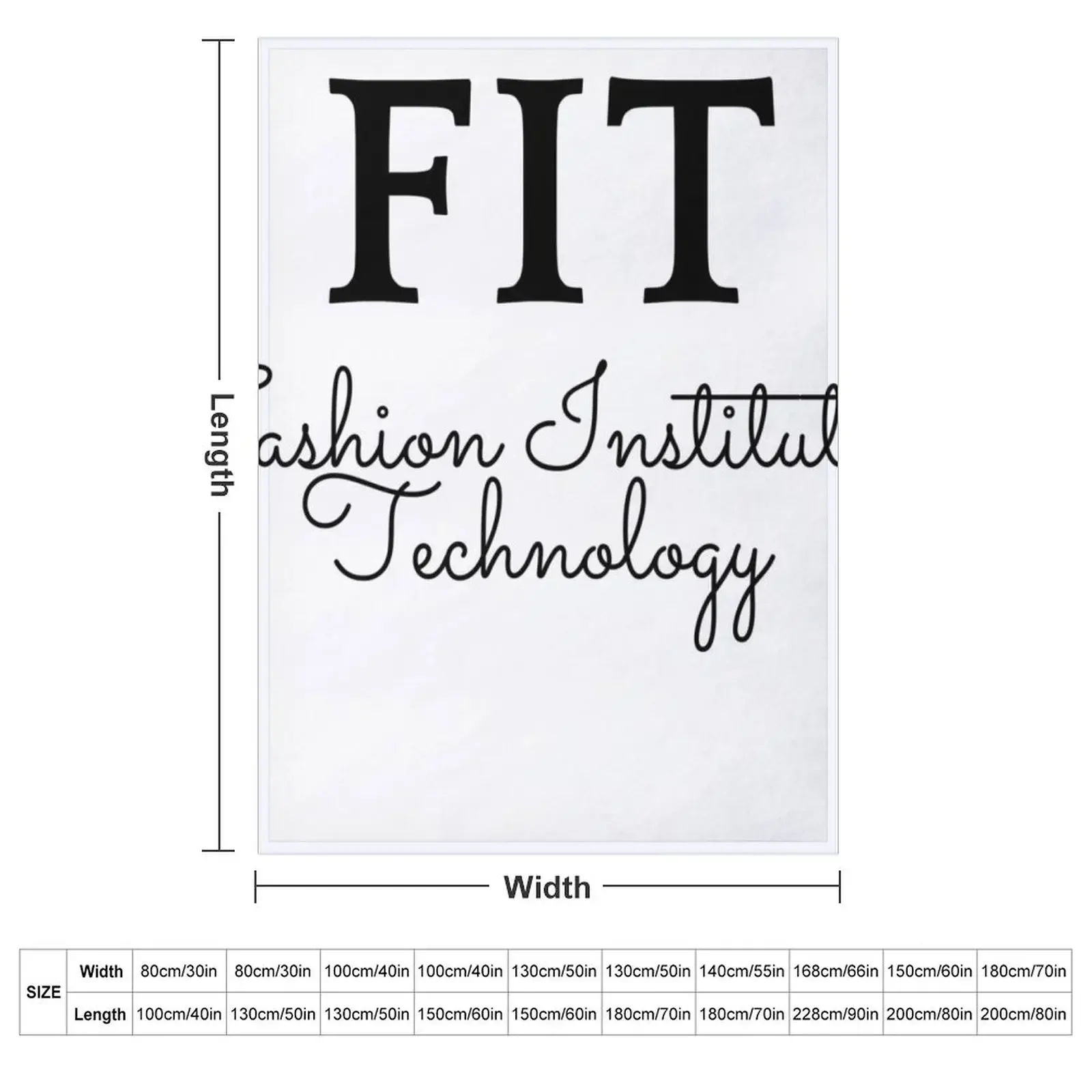 FIT: Fashion Institute of Technology Throw Blanket Decorative Sofa bed plaid Stuffeds Summer Beddings Thin Flannels Blankets