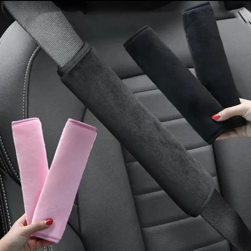 

Удобный чехол для ремня безопасности, автомобильные аксессуары, мягкий плюшевый протектор на плечо в салоне автомобиля
