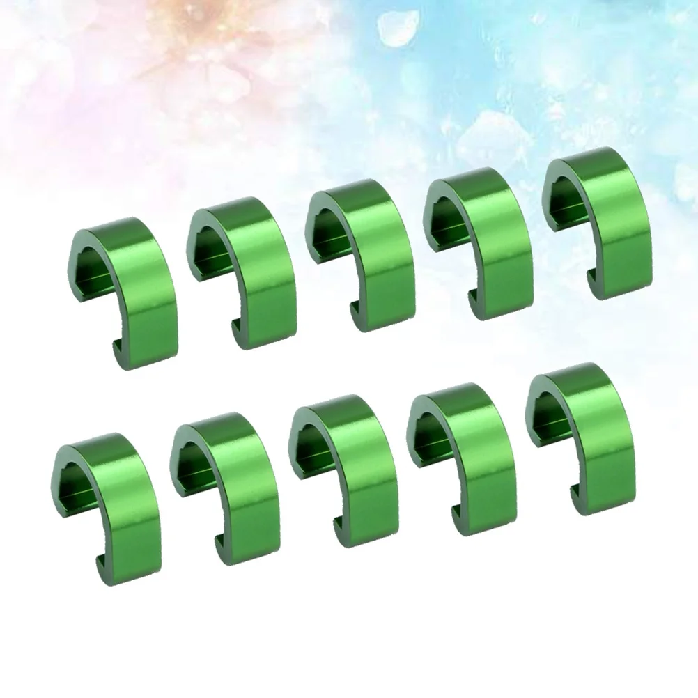 

10Pcs Bike Brake Cable Clips Aluminum Alloy Lightweight Durable C Clip Buckle Mountain Road Bicycle Wire Fixation