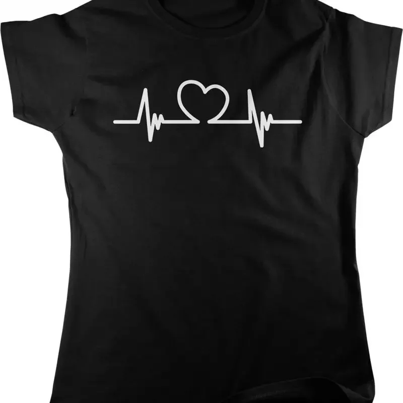 I Love My Nurse Happy Valentine's Day Life Heartbeat Women's T Shirt HOOD_00100