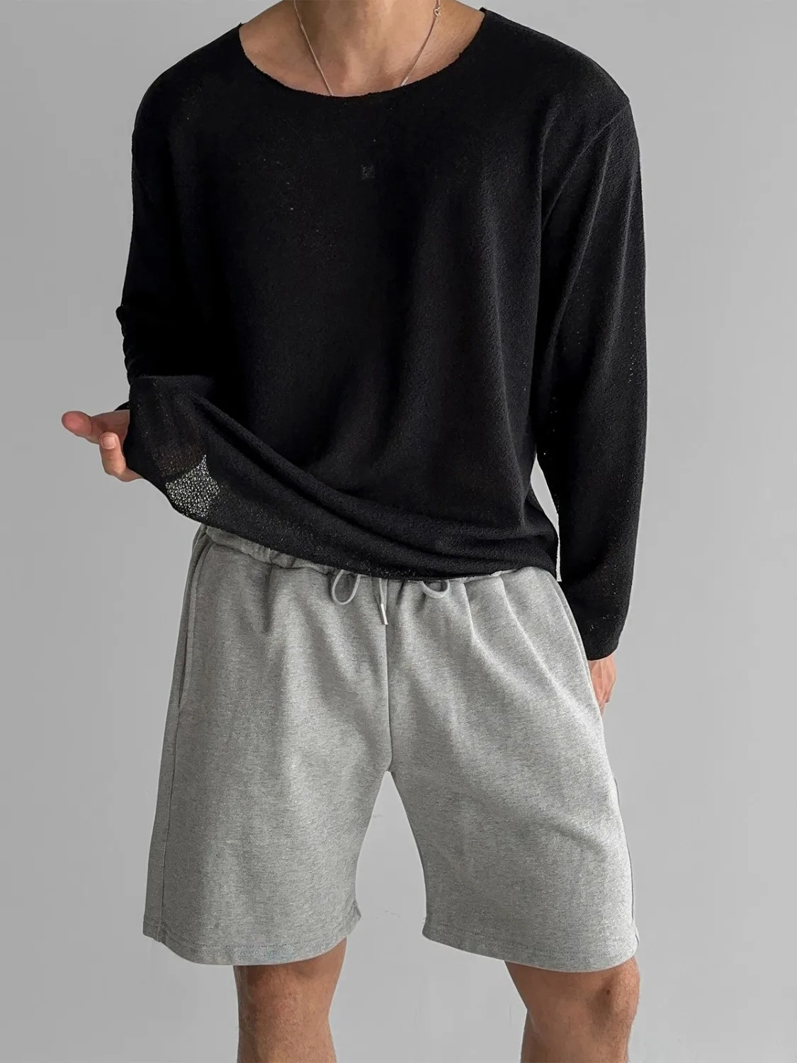 Laid-ba Loose Fit Long Sve Lightweight Breathable Sun Protection irt Casual Soft Mellow Sle Men's And Women's T-irt