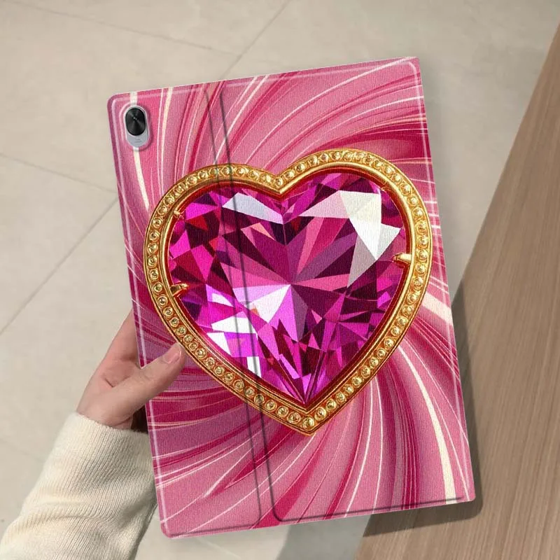 Heart Diamond Soft For Huawei MediaPad 11 M5 M6 ES Pro M5Lite Honor Pad V7 V8 X7 X8 X9 GT Pro Tab Tablet Case