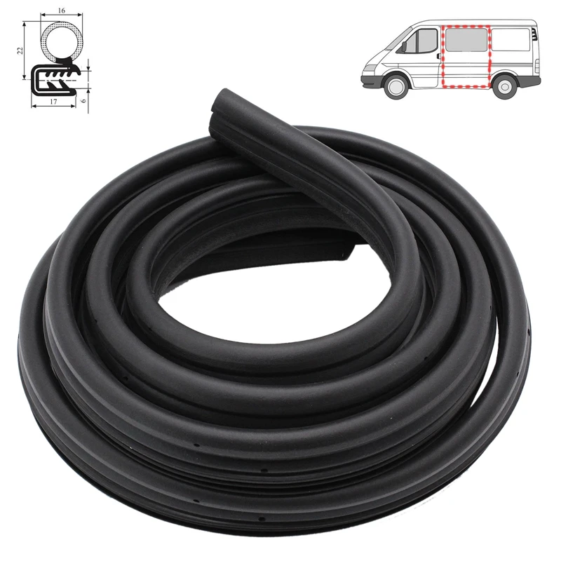 

For Ford Transit Mk7 Front Sliding Door Weatherstrip Rubber Seal Front Right / Left 2006-2013 1555296 4467595