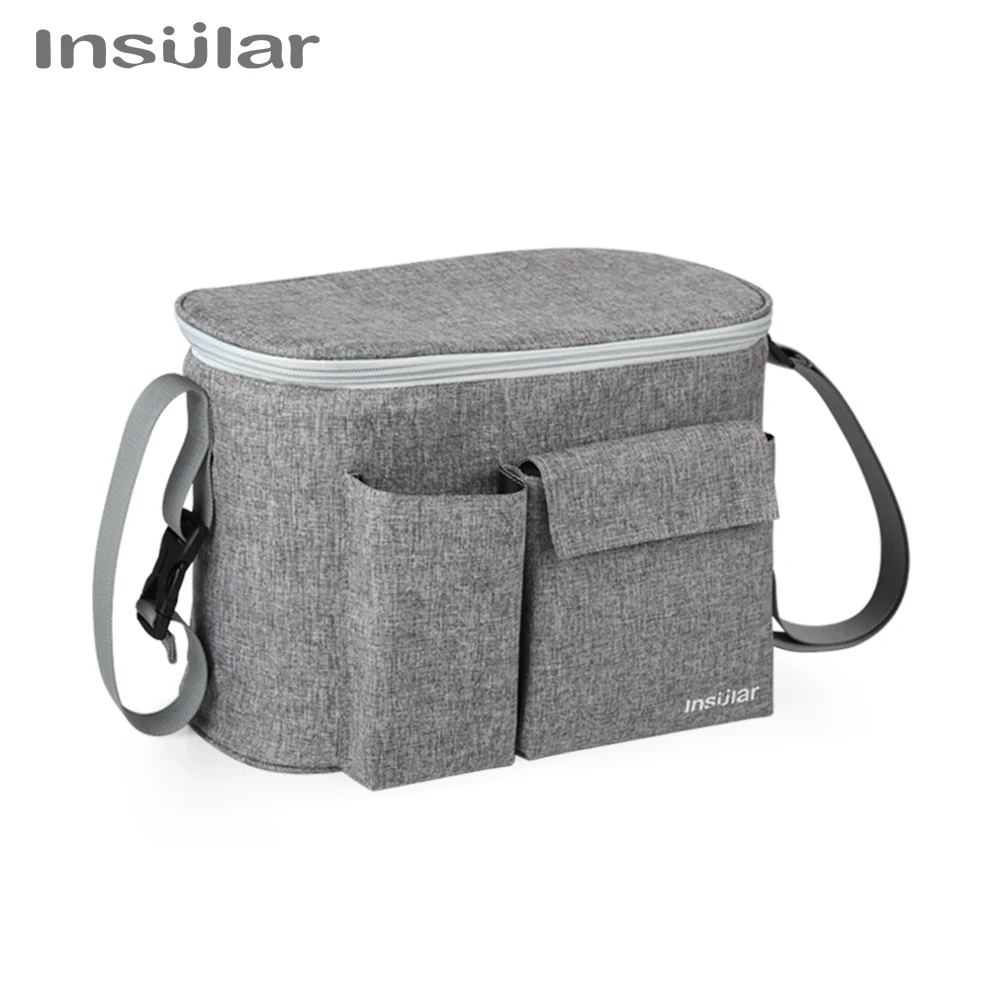 Baby Stroller Bag Nappy Diaper Mummy Bag Carriage Hanging Basket Storage Organizer Travel Feeding Bottle Stroller Accessories