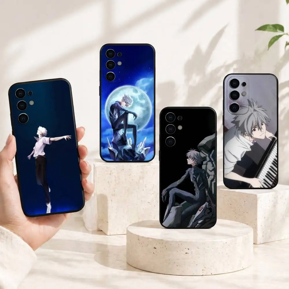 Neon Genesis Evangelion Kaworu Nagisa Phone Case Black Silicone Soft For Samsung S25,S24,S21,S22,S23,S30,Ultra,S20,Plus,Fe,Lite