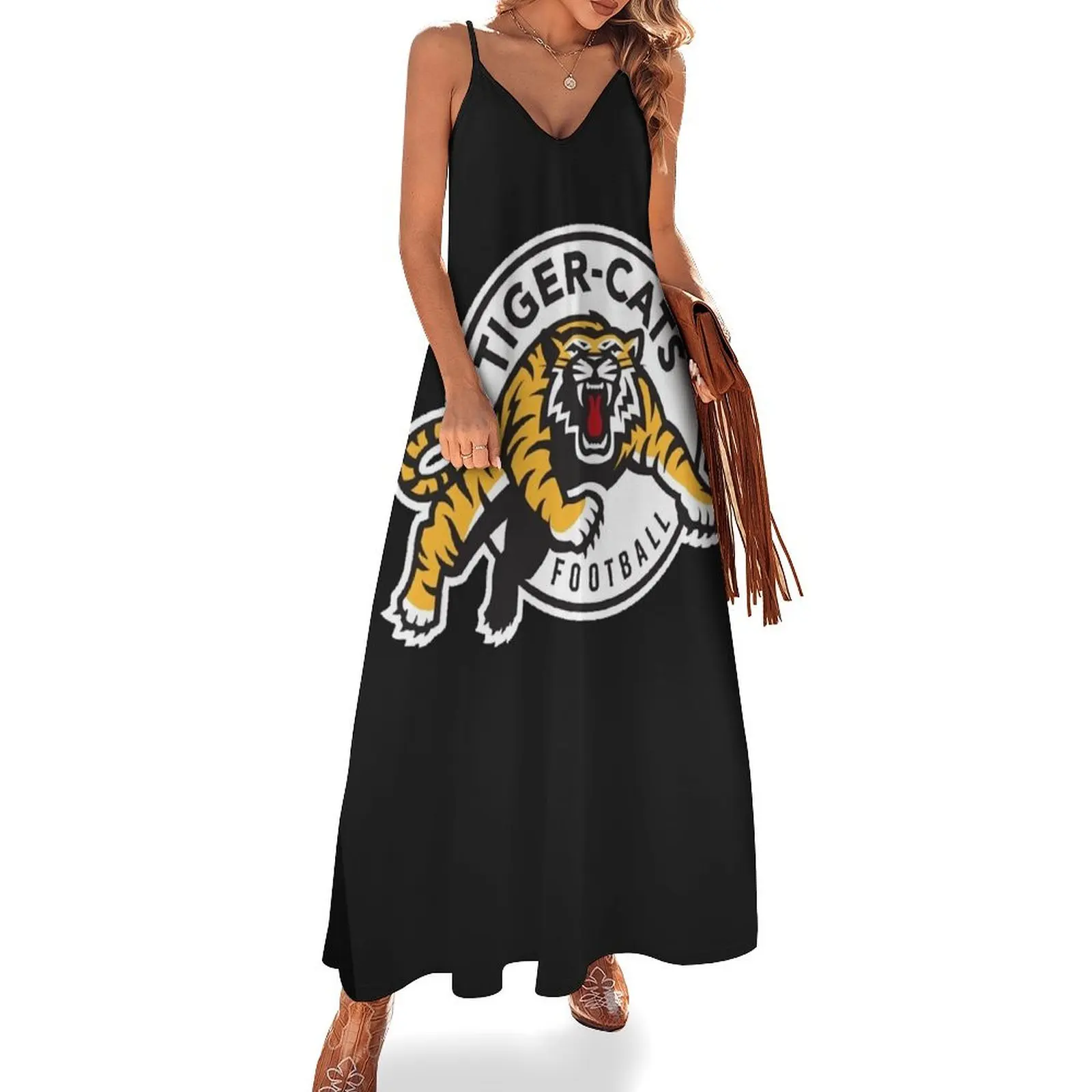 

Hamilton tiger cats cfl logo Sleeveless Dress Woman clothes women's summer clothing 2025