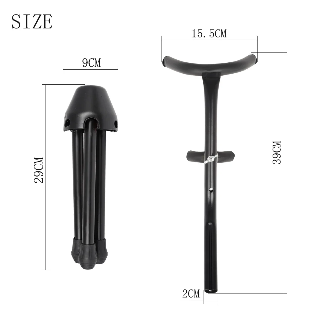 IRIN Alto Sax Stand Holder Foldable Metal Bracket Woodwind Instrument Saxophone Accessories Portable Black Triangle Support