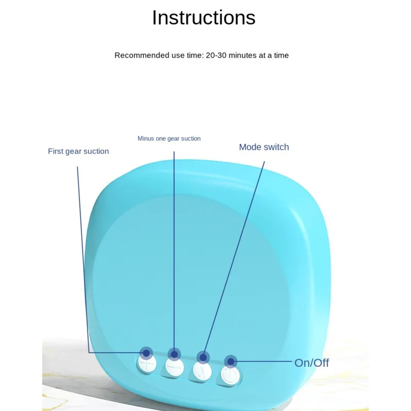 Portable Electric breast pump big suction mute automatic machine postpartum massage breastfeeding pumping green pink