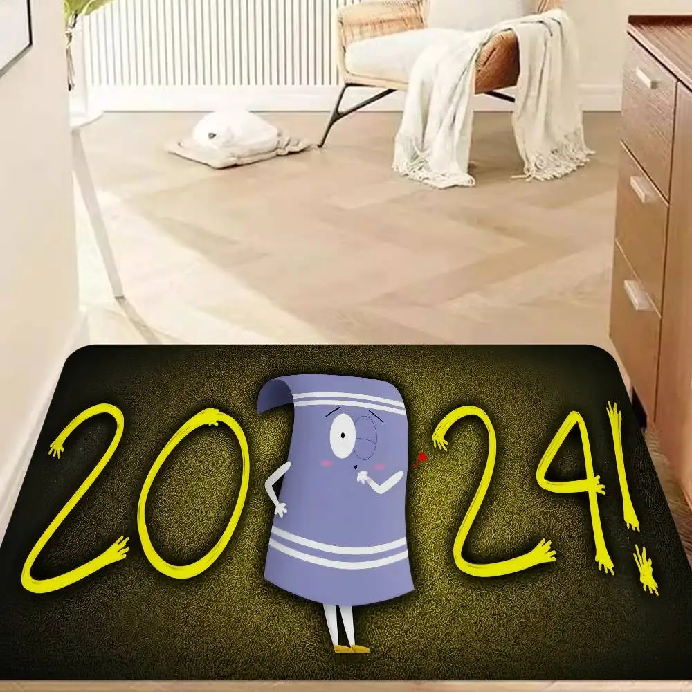 Purple Eyes Towelie Floor Carpet Anti-slip Absorb Water Long Strip Cushion Bedroon Mat Welcome Rug