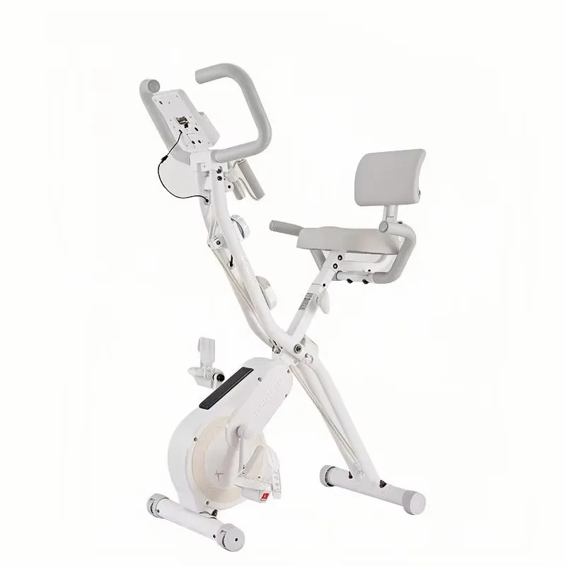 10 Level Magnetic Resistance Control Foldable Indoor Exercise Bike - with Phone Holder for Home Office Company Use