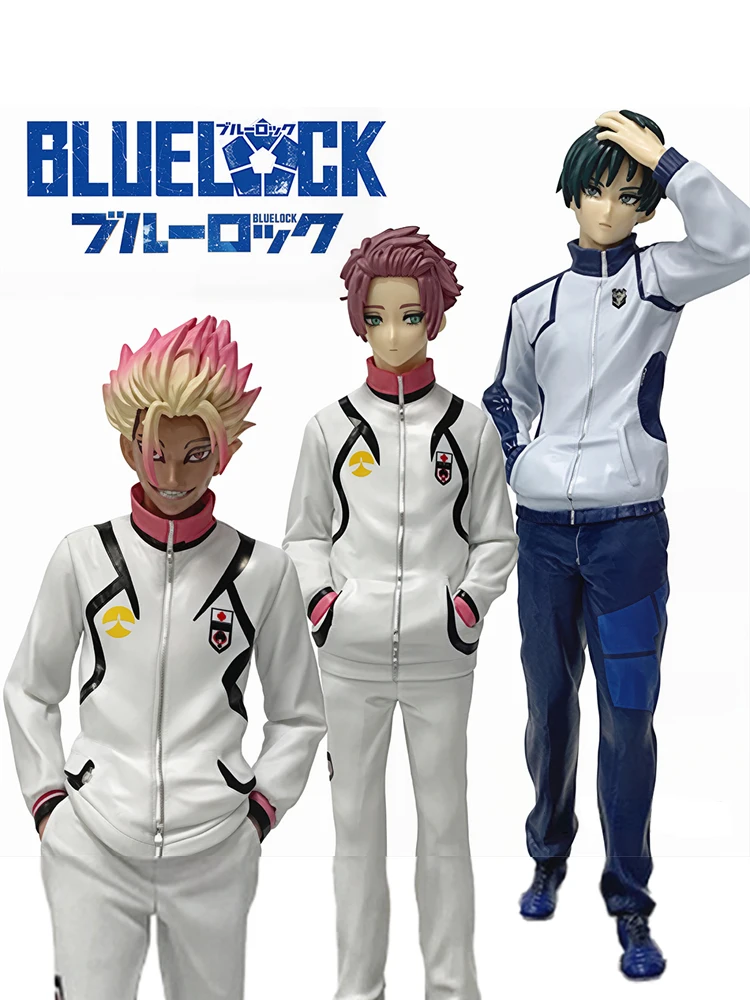 Anime 19cm BLUE LOCK: Episode Nagi Rin Itoshi Sae Shidou Ryuusei PVC Actionfiguren Anime Cartoon Modell Spielzeug Geschenk