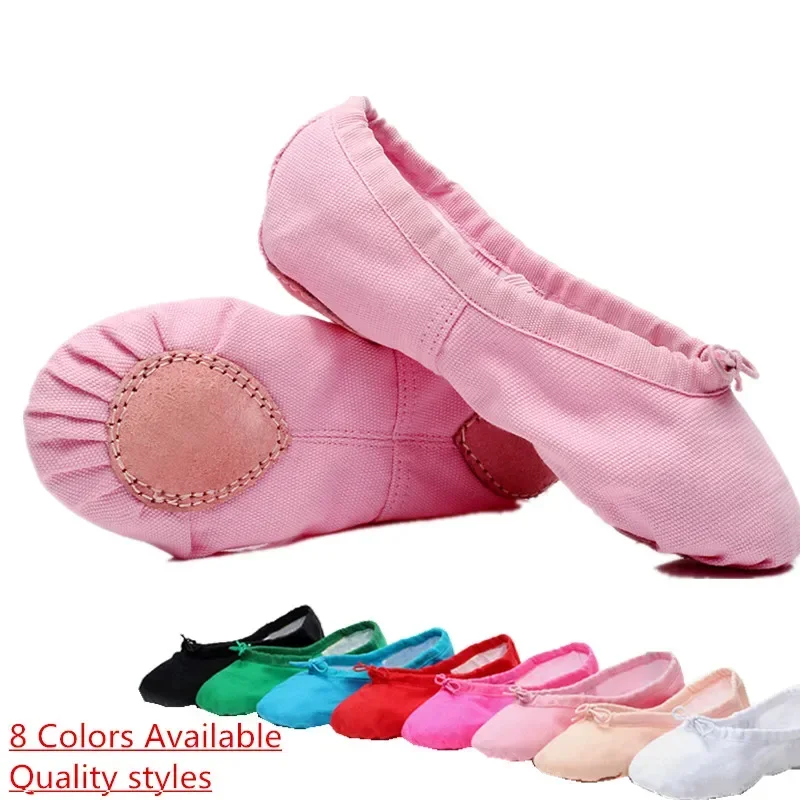 Pink Blue Rose Red Black White Green Flesh Shoes for Girl Woman Yoga Zapatos De Punta Zapatillas Ballet