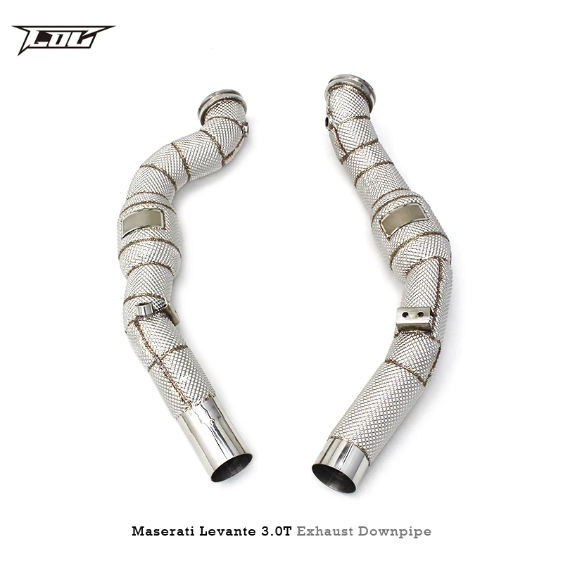 Head Section High flow Pipes Exhaust Pipes branch downpipe Exhaust Pipe with catalyst  For Maserati Levante 3.0T 2017-2018