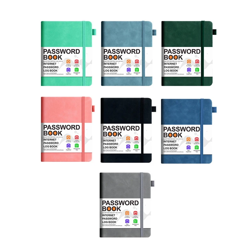 【L】Passwort-Organizer-Buch, Computer-Passwort-Organizer-Buch mit alphabetischen Registerkarten, Taschen-Adresslogbuch für Kontoangaben – Detail 11