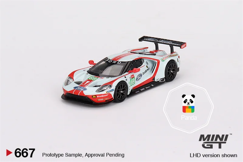 MINIGT 1:64 4 Cars Set Ford GT 2019 24 Hours of Le Mans Racing Collectible Gift Miniature 7cm Approx.